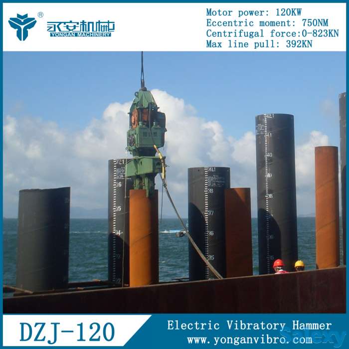 Электрический вибропогружатель DZJ-120, фотография 1