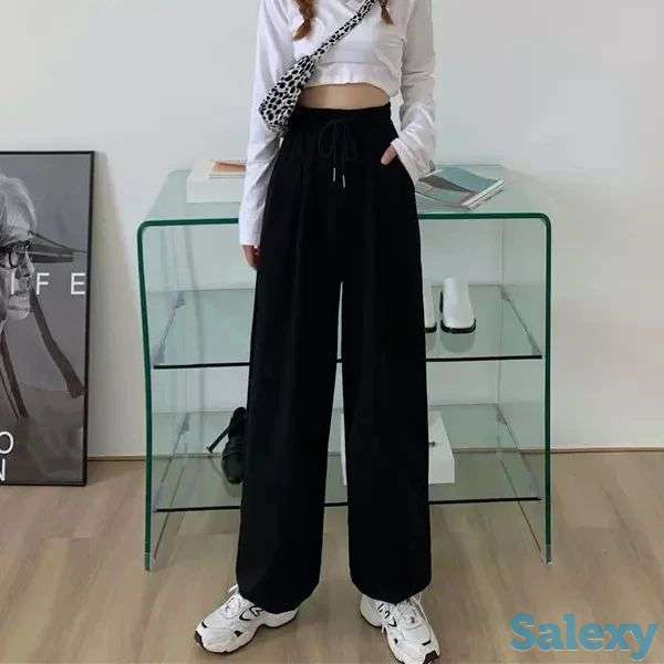 штаны женские черные, штаны женские спортивные, фотография 1