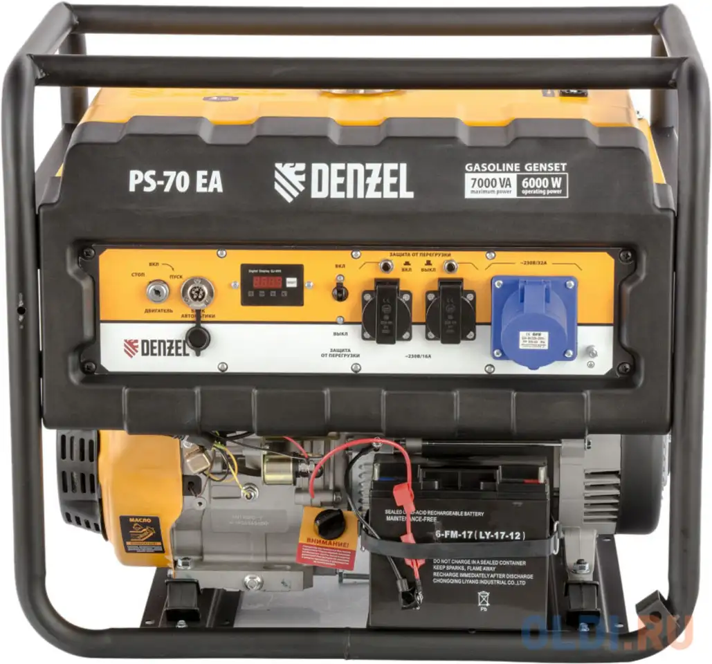 Генератор бензиновый ps 70 ea, 7,0 квт, 230в, 25л, коннектор автоматики,, фотография 1