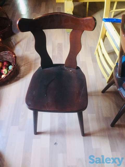 стулья из красного дерева для кухни 3 единицы, фотография 1