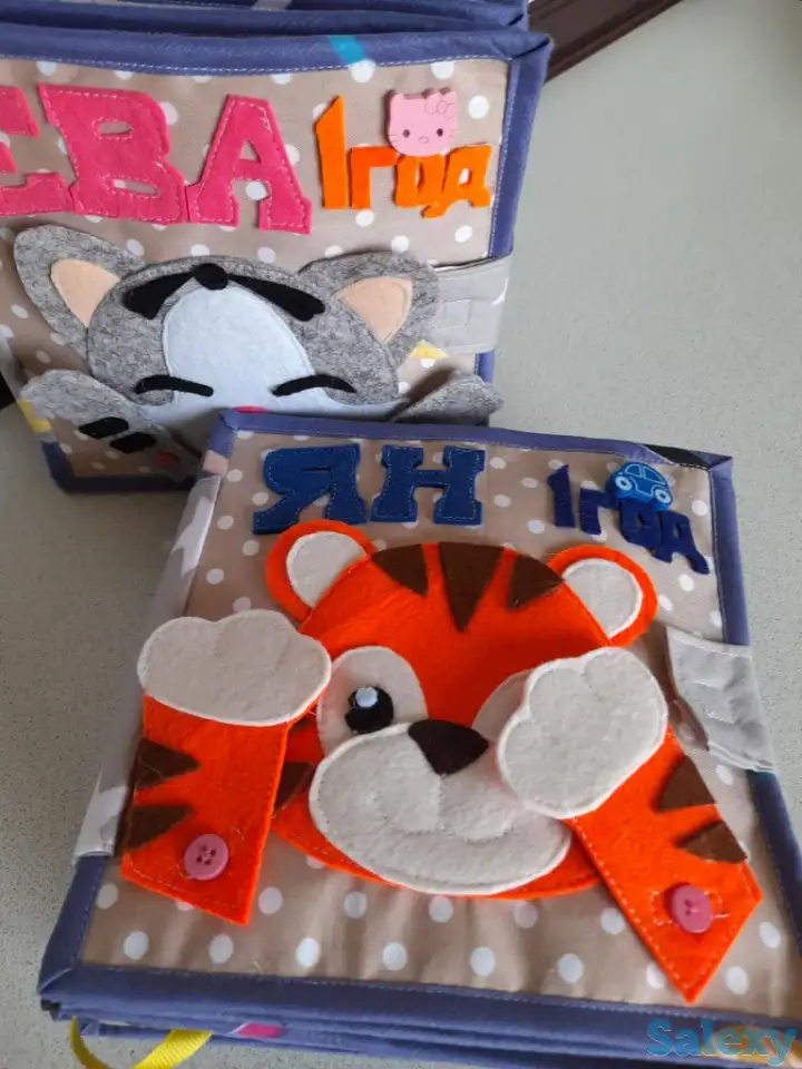 Развивающие книжки из фетра, фотография 1