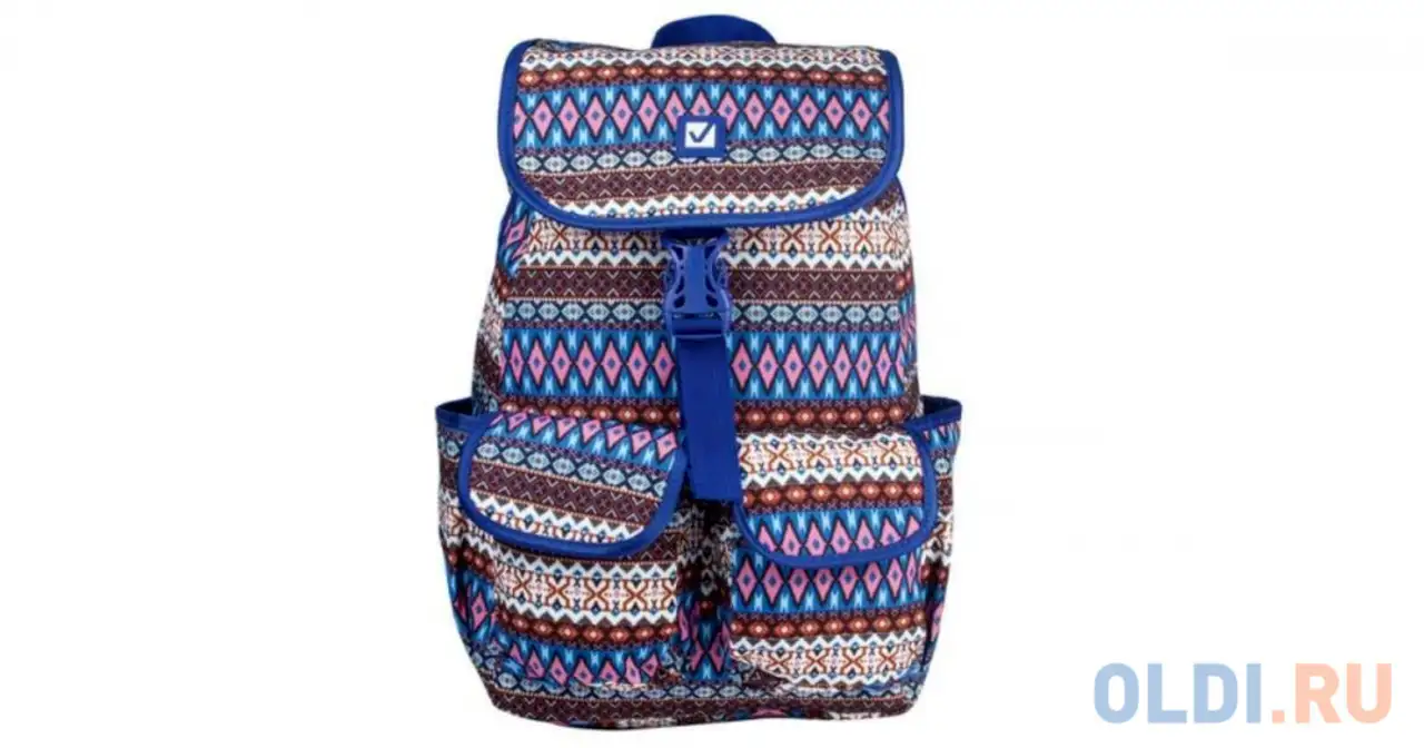 Рюкзак brauberg этник 15 л синий геометрия, фотография 1