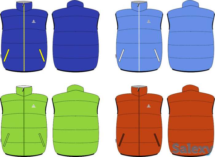 Жилет мужской пуховый снаряжение лайт голубой, фотография 1