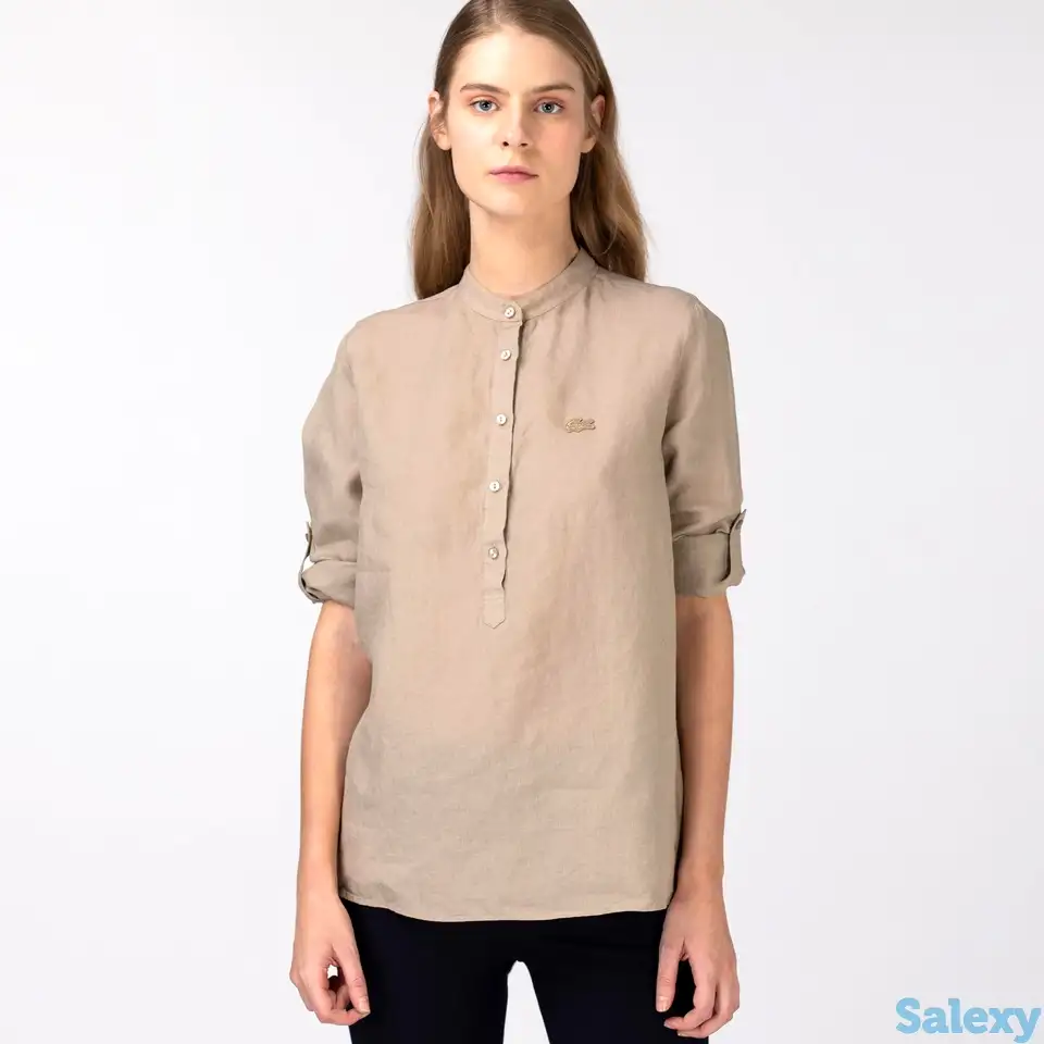 Женская льняная рубашка lacoste, фотография 1