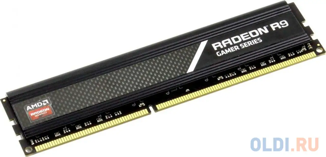 Оперативная память для компьютера amd r944g3206u2s-u dimm 4gb ddr4 3200 mhz, фотография 1