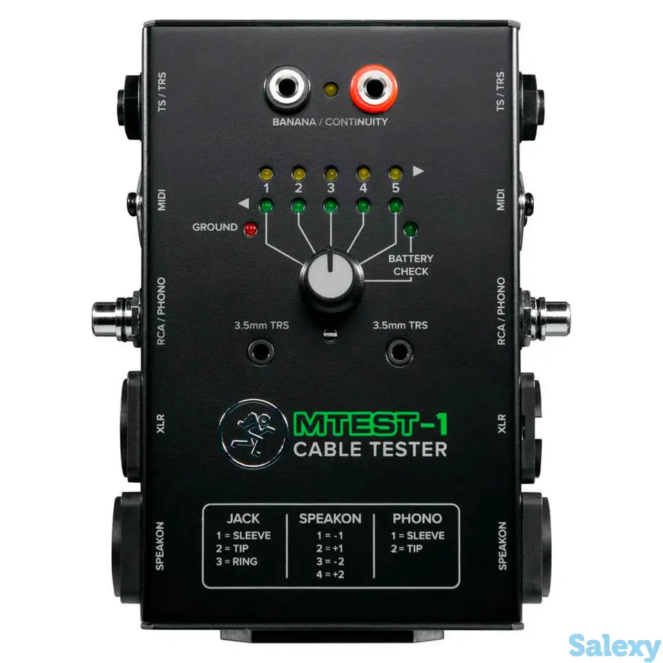 Кабельный тестер mackie mtest-1, фотография 1