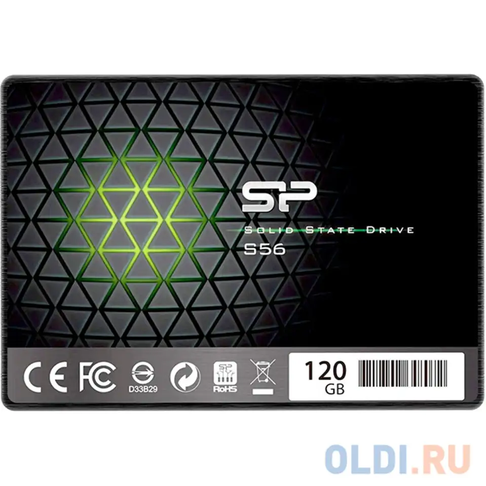 Ssd накопитель silicon power slim s56 120 gb sata-iii sp120gbss3s56b25rm, фотография 1