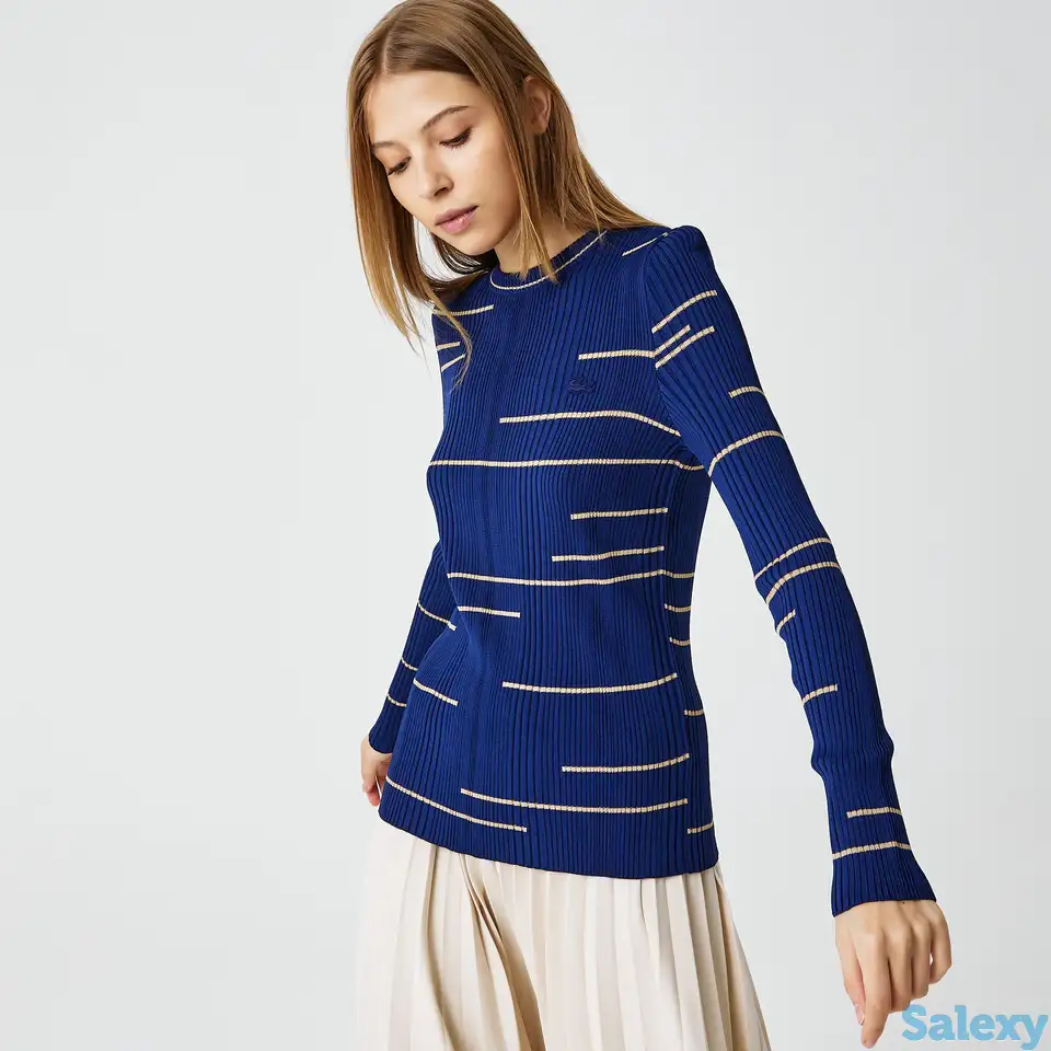 Женский свитер lacoste в полоску, фотография 1