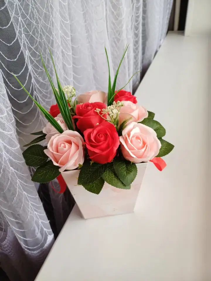 Букеты из мыльных цветов, фотография 7