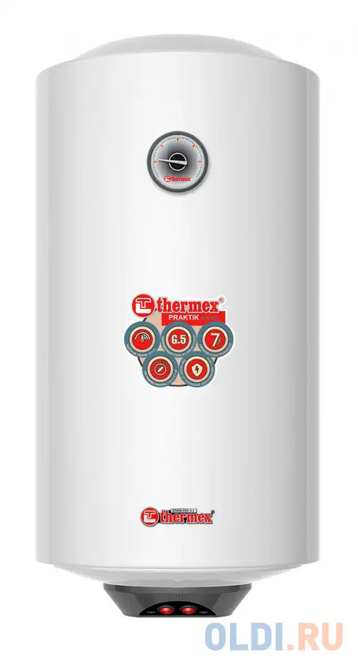 Водонагреватель накопительный thermex praktik 50 v slim 2500 вт 50 л, фотография 1