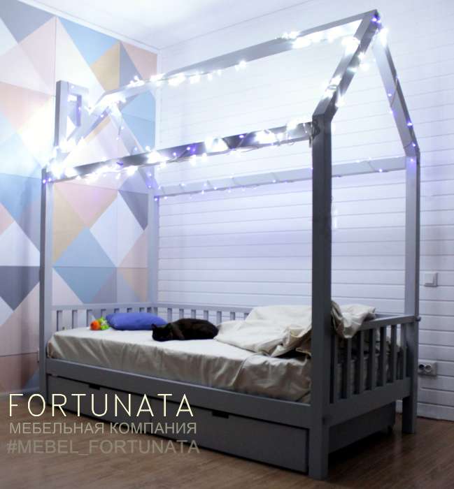 Новинка! ДЕТСКАЯ КРОВАТЬ ДОМИК! Легко превращается в ДИВАН, фотография 1