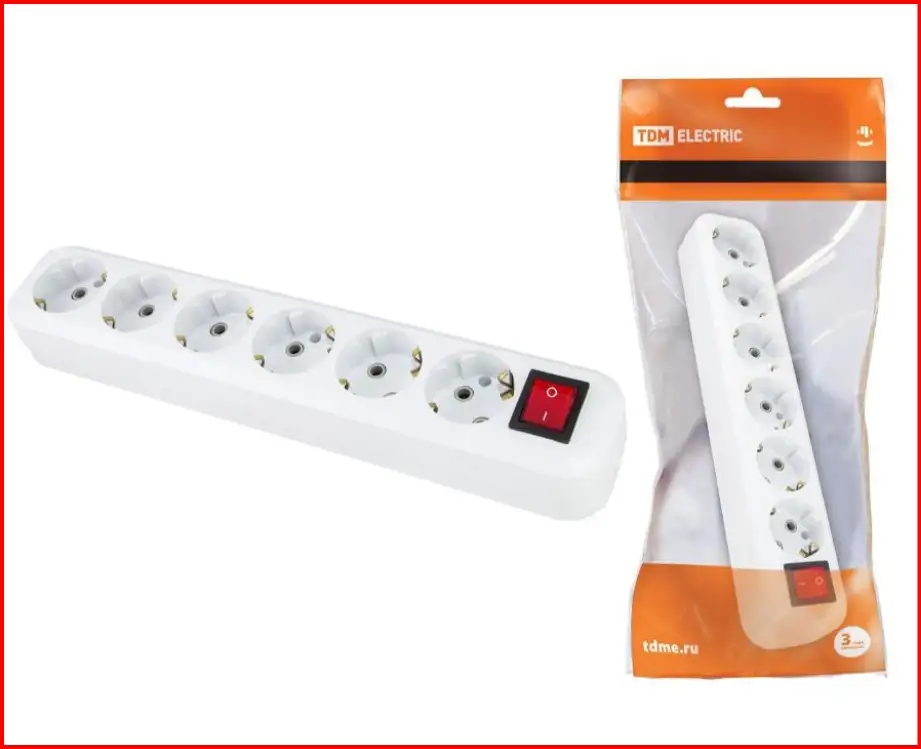 Колодка на 6 гнезд, фотография 2