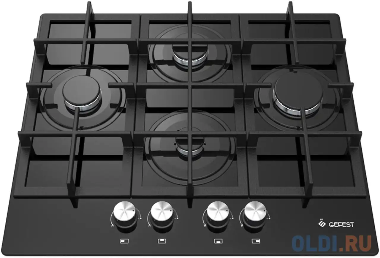 Варочная панель газовая gefest пвг 2231 к3 черный, фотография 1