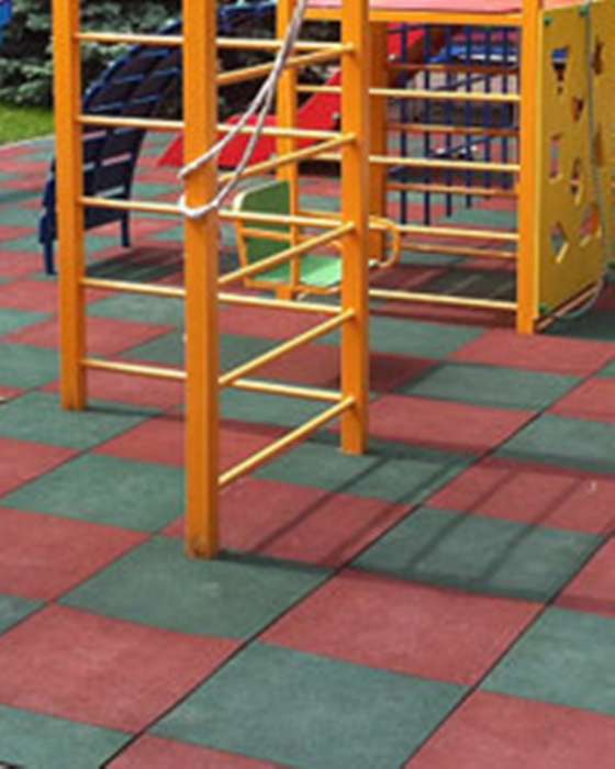 Покрытие для детских площадок из плитки из резиновой крошки., фотография 1