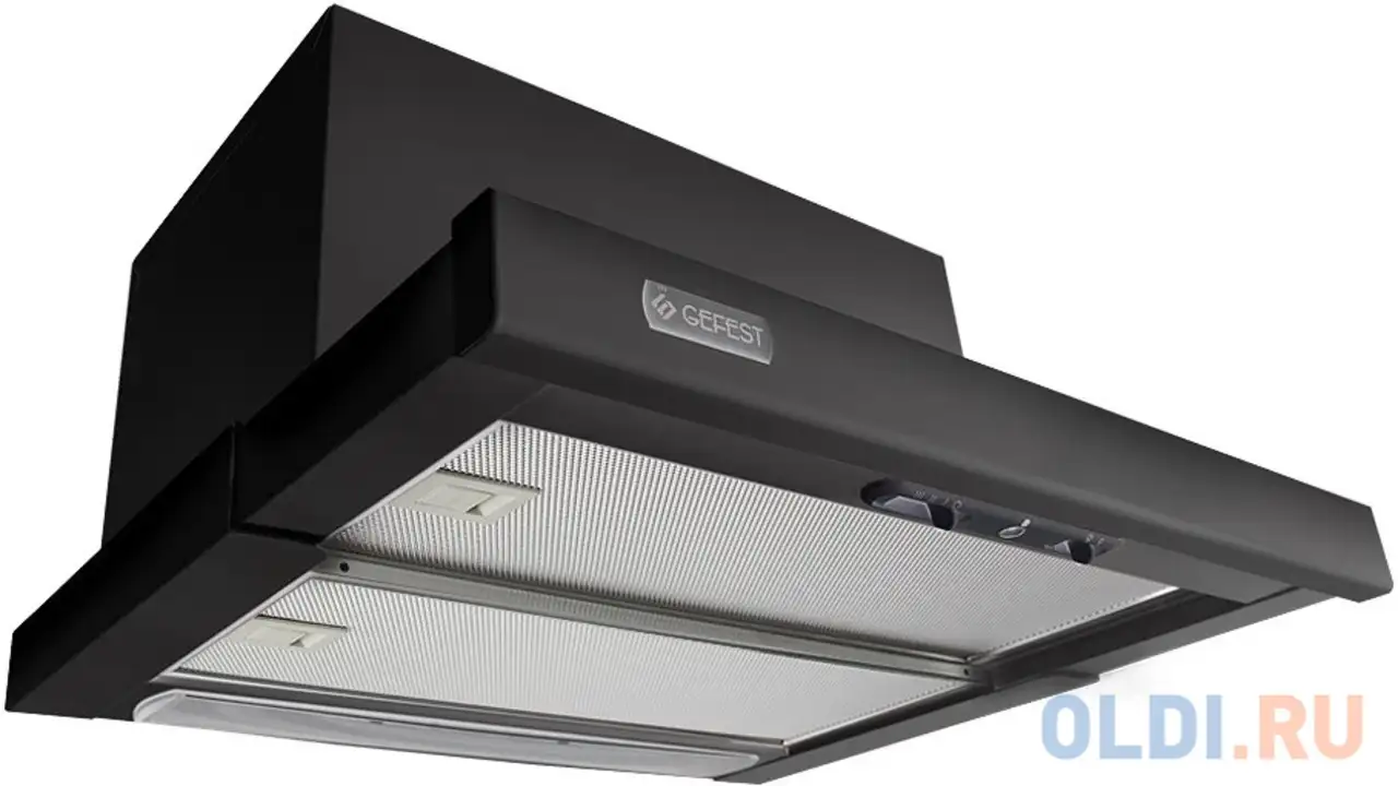 Вытяжка встраиваемая gefest во 4601 к21 черный, фотография 1