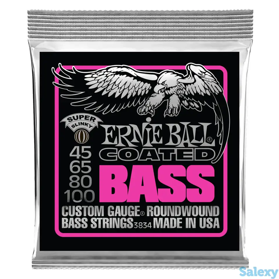 Струны для 4-струнной бас-гитары ernie ball super slinky p03834, фотография 1