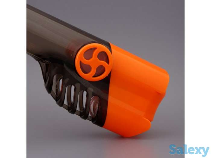 Маска подводная полнолицевая sargan галактика премиум прозрачная/оранжевая/оранжевая, фотография 3