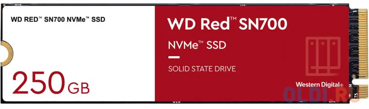 Ssd жесткий диск m.2 2280 250gb red wds250g1r0c wdc, фотография 1