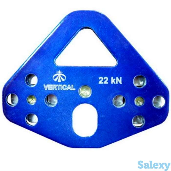 Блок-Ролик Вертикаль Тандем Без Подшипника Дюраль, фотография 1