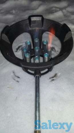 Газовая горелка для казана и вока. 9 форсунок. Мощность 20-25квт, фотография 1