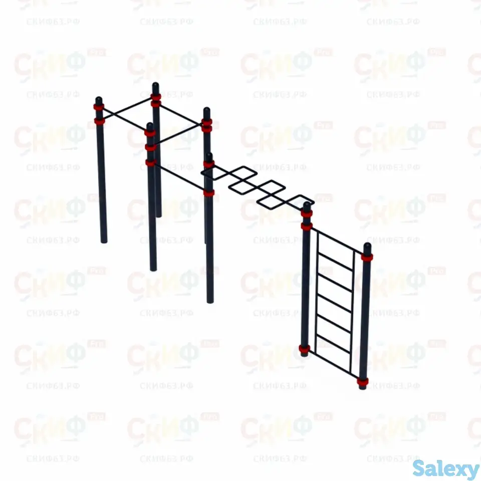 Воркаут  22 (108) | рукоход, шведская стенка, пять турников, фотография 1