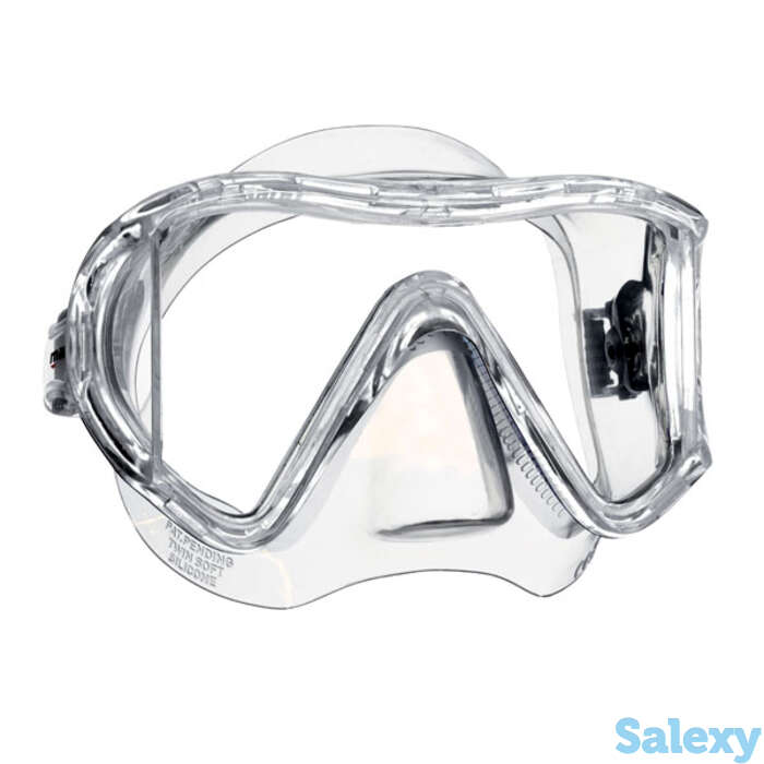 Маска для плавания mares i3 sunrise трёхстекольная, для широких лиц - ц.об.прозрачный, ц.р.прозрачный, фотография 1