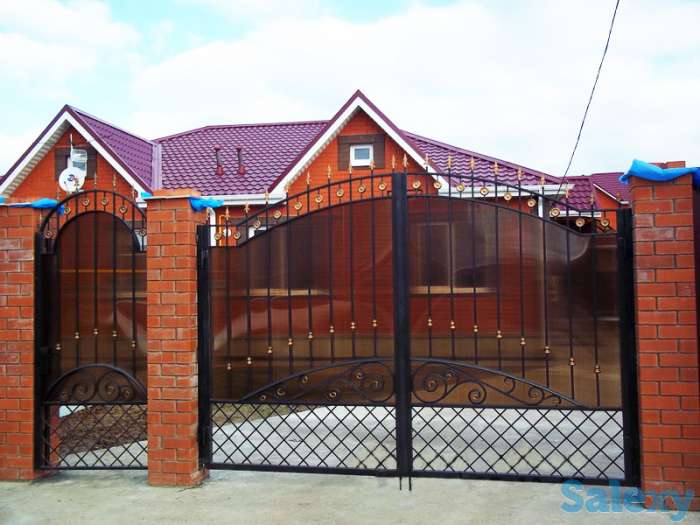 Заводские кованные ворота, изделия, фотография 1