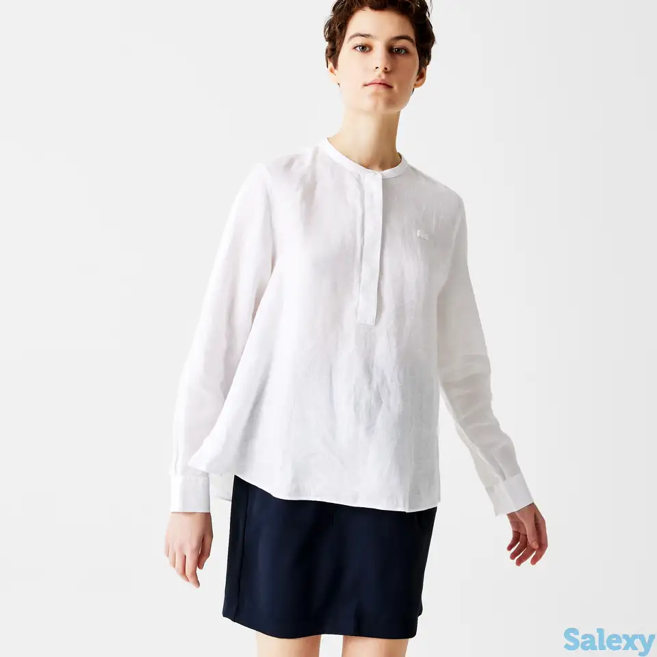 Женская льняная рубашка lacoste, фотография 1