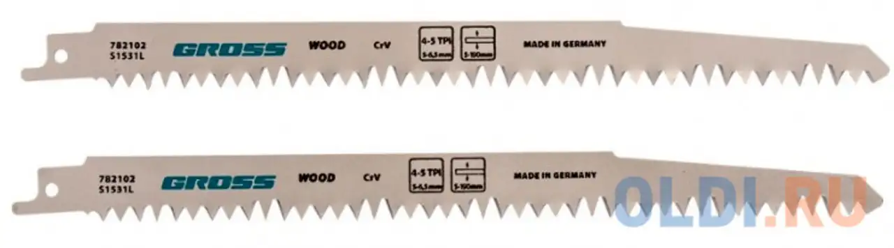 Полотна по дереву для сабельной пилы 4052 - s1531l, 210 x, фотография 1