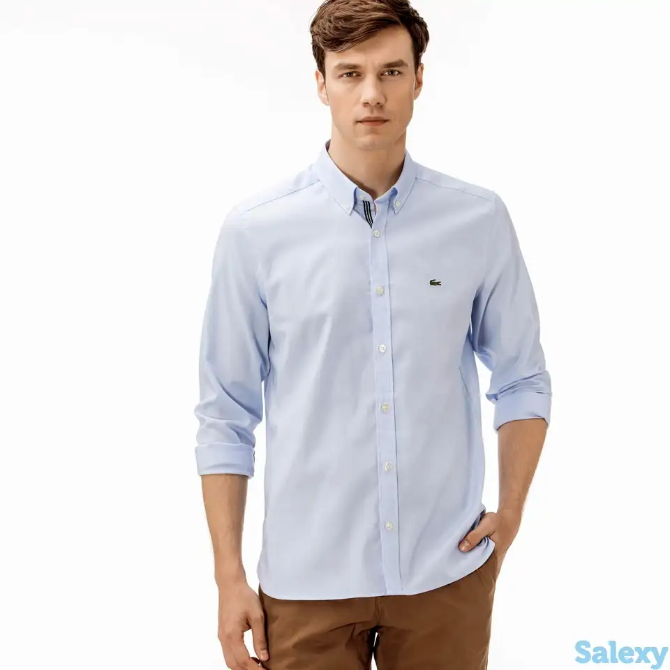 Мужская рубашка lacoste slim fit, фотография 1
