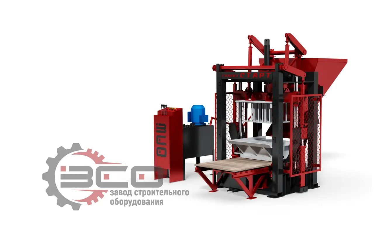 Вибропресс Гранит Старт М-01 для производства плитки, блоков и арболита, фотография 3