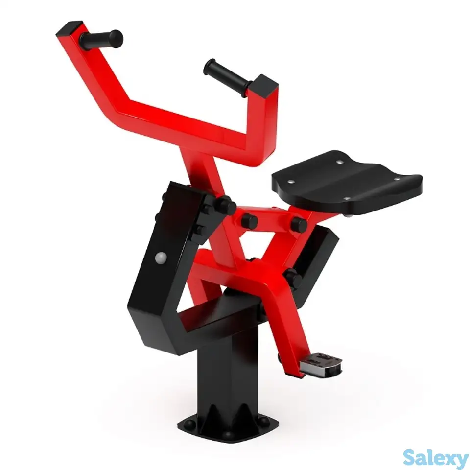 Наездник (красный) - уличный тренажер - ст 033-11, фотография 2