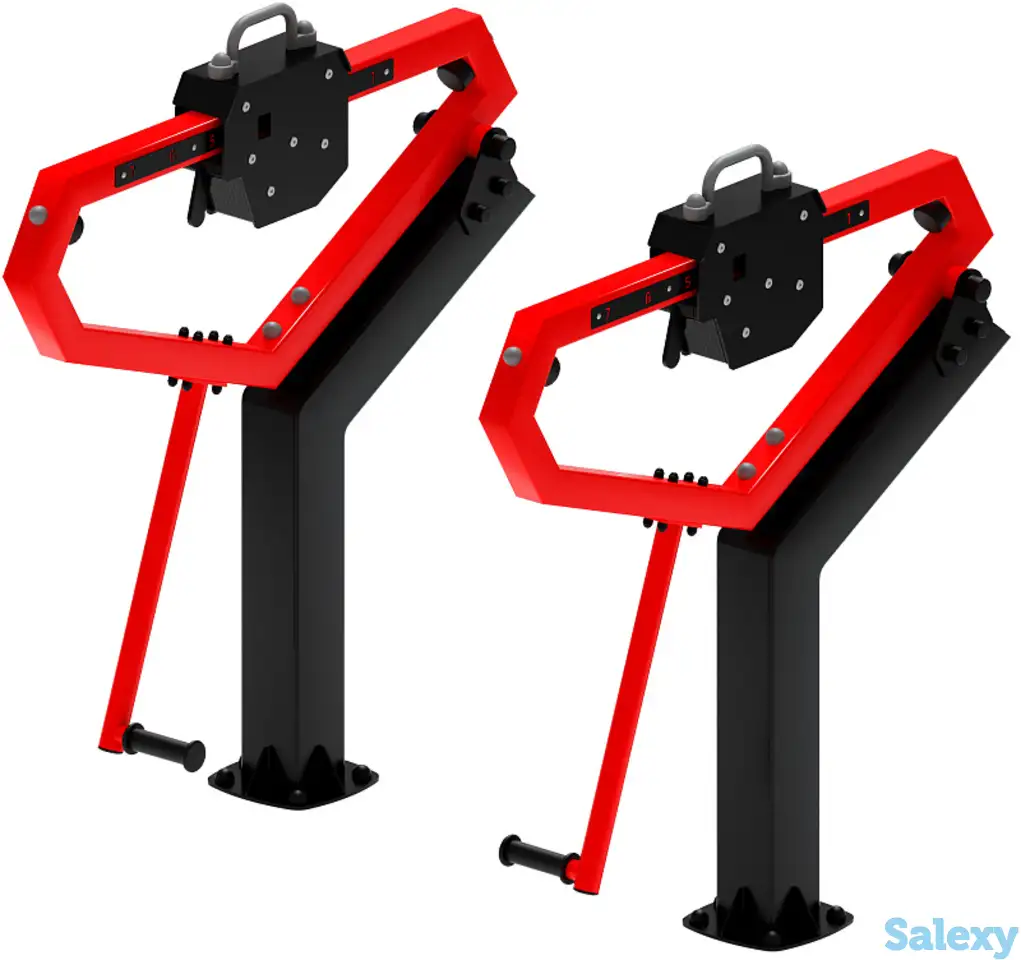 Приседания (красный) - уличный тренажер - ст 025-11, фотография 1