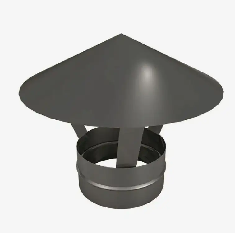 Круглый зонт из нержавеющей стали, D 50-1600 мм, s 0,5-0,9 мм, H 150.-1265 мм, Вид: вентиляционный..., фотография 1