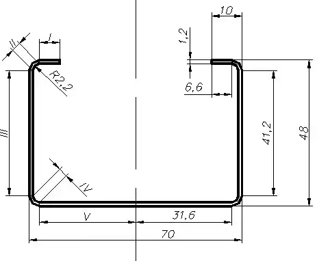 Гнутик швеллер профиль уголок не стандартных размеров по чертежу изготовим, фотография 2