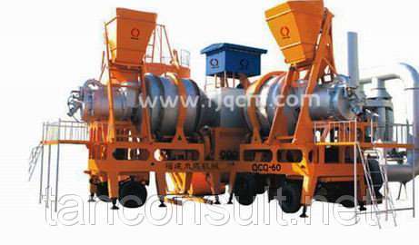 Мобильный асфальтный завод qcq-80 из китая 80 тонн/час, фотография 3