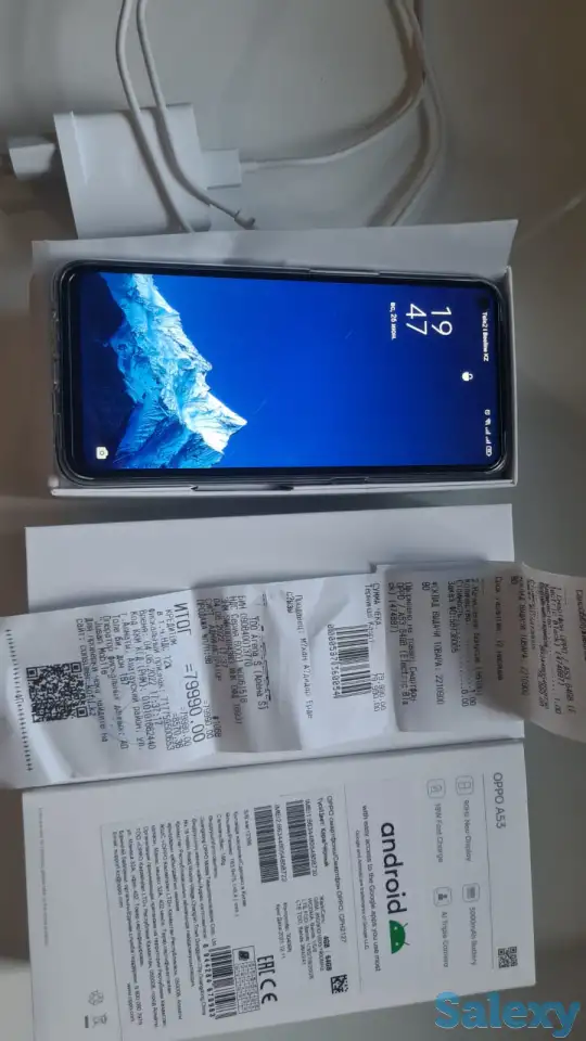 Продам новый телефон OPPO A53 в идеальном состоянии, куплен 04.06.2022 года, на гарантии, память 4/64, аккумулятор 5000м, фотография 3