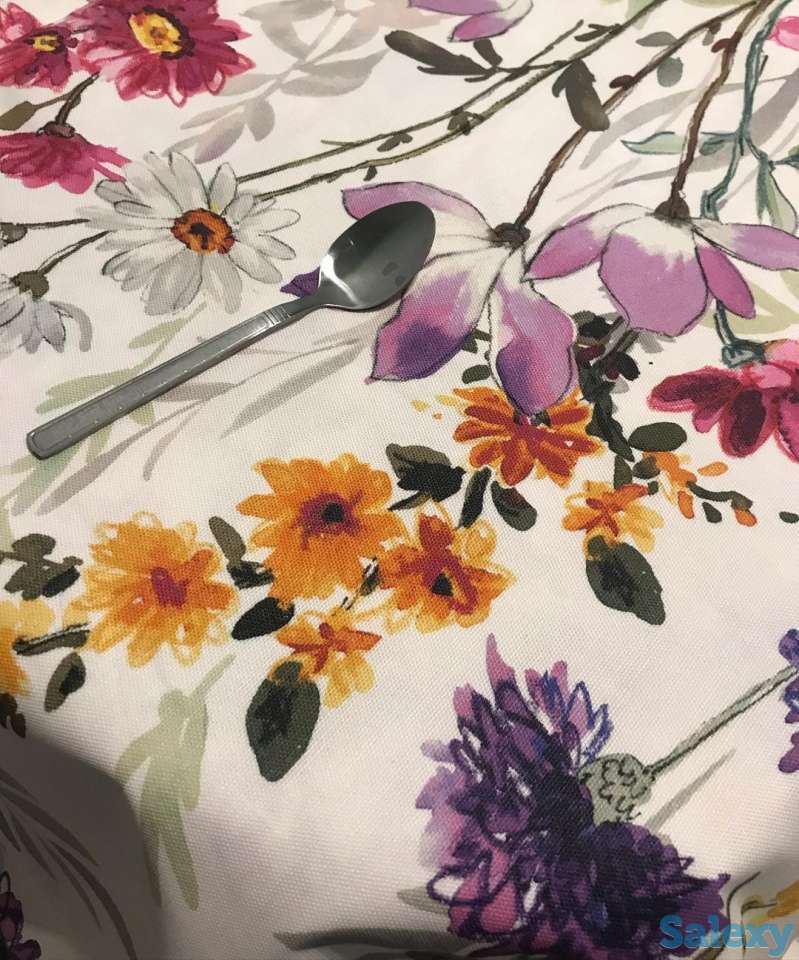 Итальянская скатерть с тефлоновым покрытием Цветущий летний луг, фотография 3