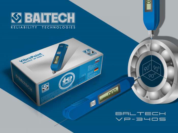 Приборы для диагностики, портативный виброметр BALTECH VP-3410, фотография 5
