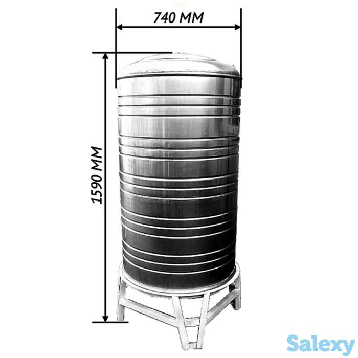 Емкости  для воды от 0,25 м3  до 25,0 м3 - из нержавейки, фотография 3