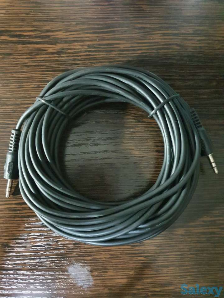 Аукс Аукс кабель шнур, аудио провод 3.5 мм, 10 метров , фотография 5