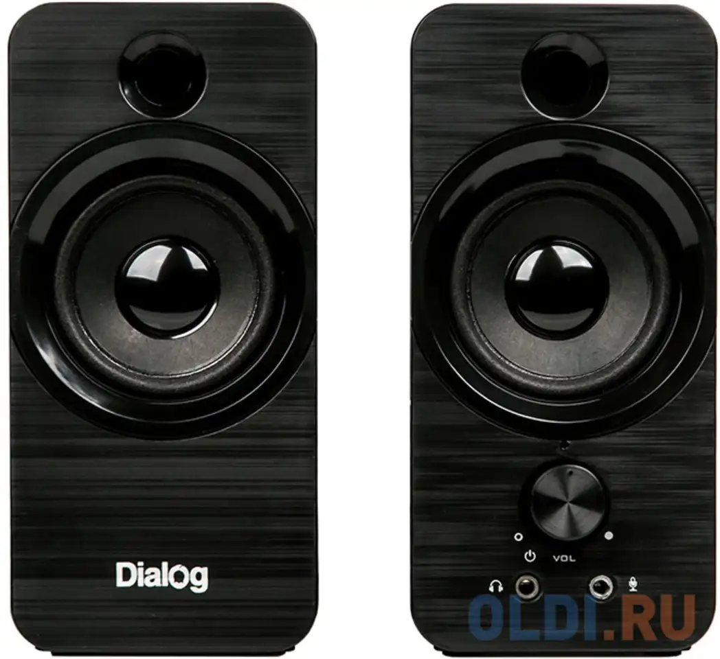 Колонки dialog stride ast-17up черные 2.0 (10w rms, phoneout, mic in,usb), фотография 1