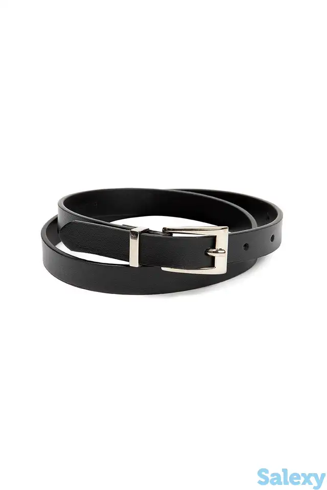 Кожаный ремень с металлической пряжкой vassa&co, фотография 1