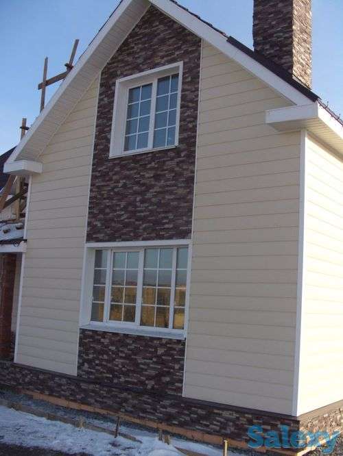 Облицовка фасадов сайдингом и кирпичом, фотография 3