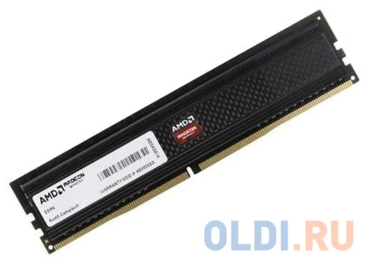 Оперативная память для компьютера amd r7416g2606u2s-uo dimm 16gb ddr4 2666 mhz, фотография 1