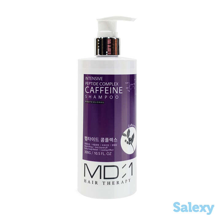 Шампунь для волос med:b md:1 intensive peptide caffeine shampoo (300 мл), фотография 1