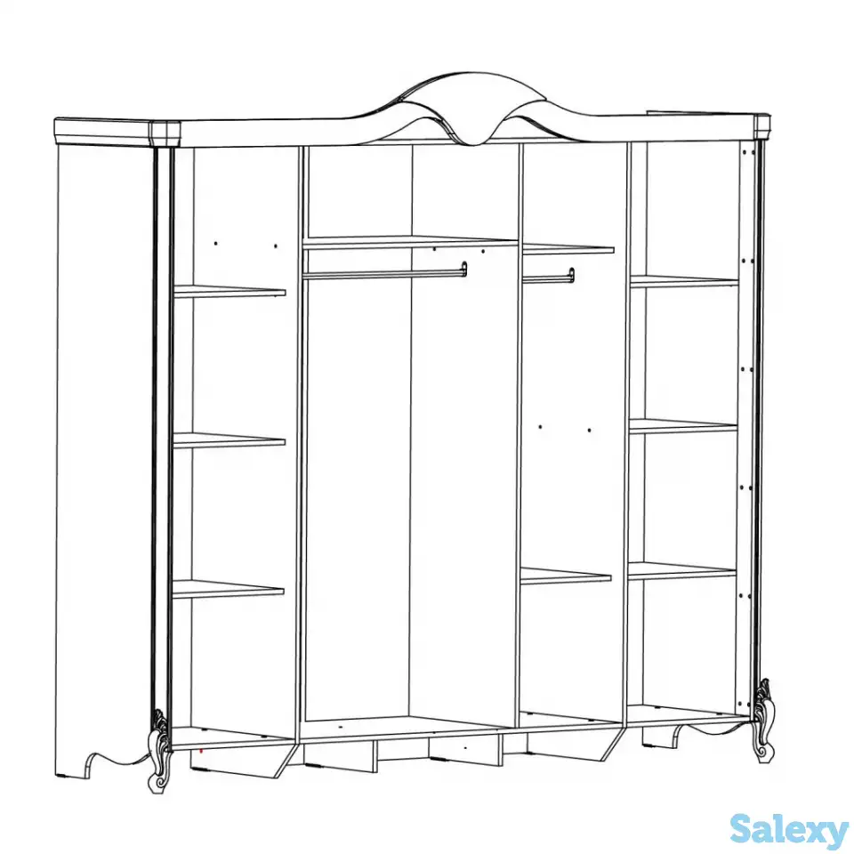 Спальный гарнитур Инесса 5Д с туалеткой беж (МДФ). Беларусь, фотография 2