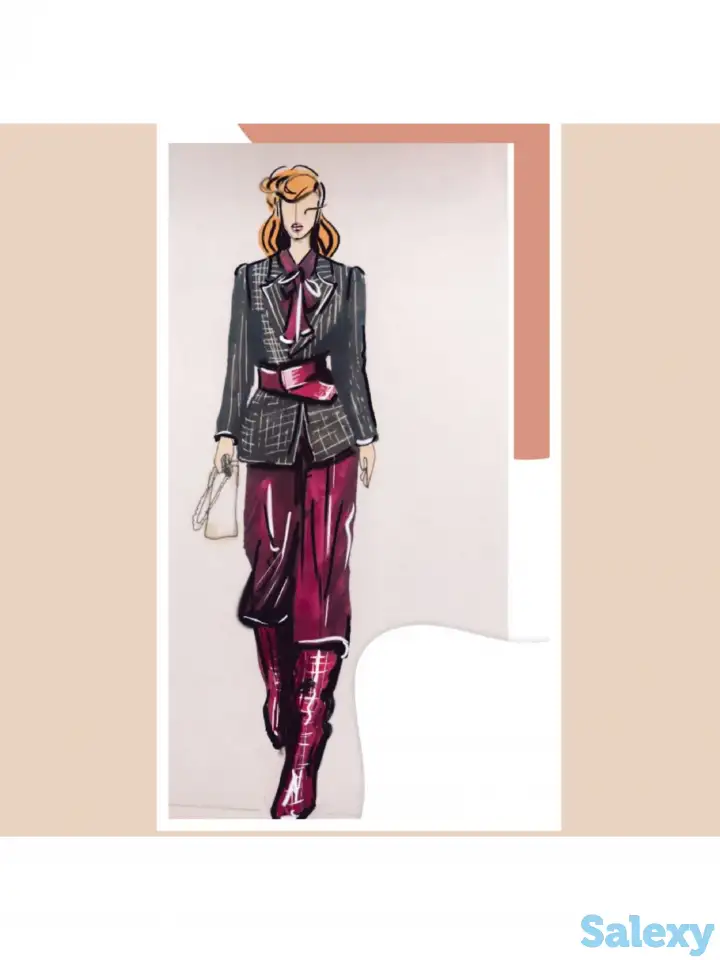Офф лайн и онлайн курсы рисования и дизайна Fashion sketch, Портрет, Интерьер., фотография 2