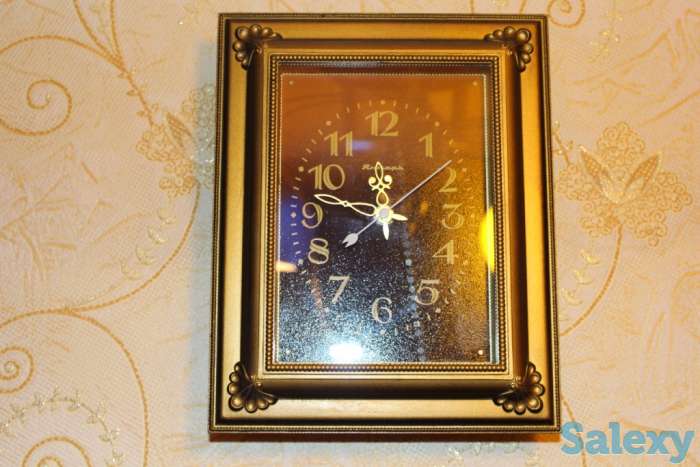 Настенные часы Янтарь механические на батарейках, фотография 1