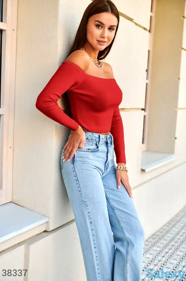 Кроп-топ с длинным рукавом, фотография 1